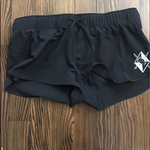black board shorts